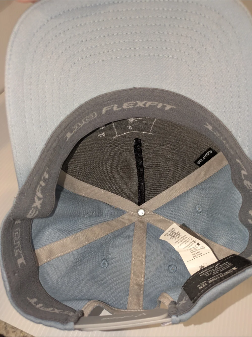 TravisMathew Golf Cart Embroidered Gray Flexfit 110 Tech Snapback Hat Adjustable